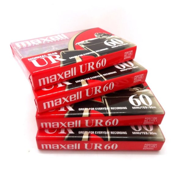 Maxell Other - Maxell Audio Cassette Tape 4 Pack 60Min. New Sealed